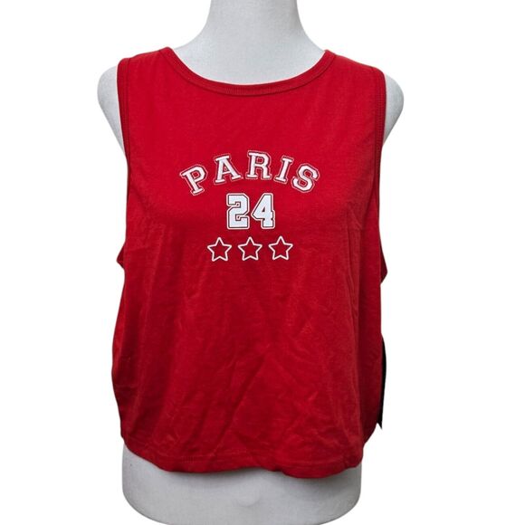 Fourteen Twelve Paris 24 Red Tank Top XXL - Picture 1 of 12